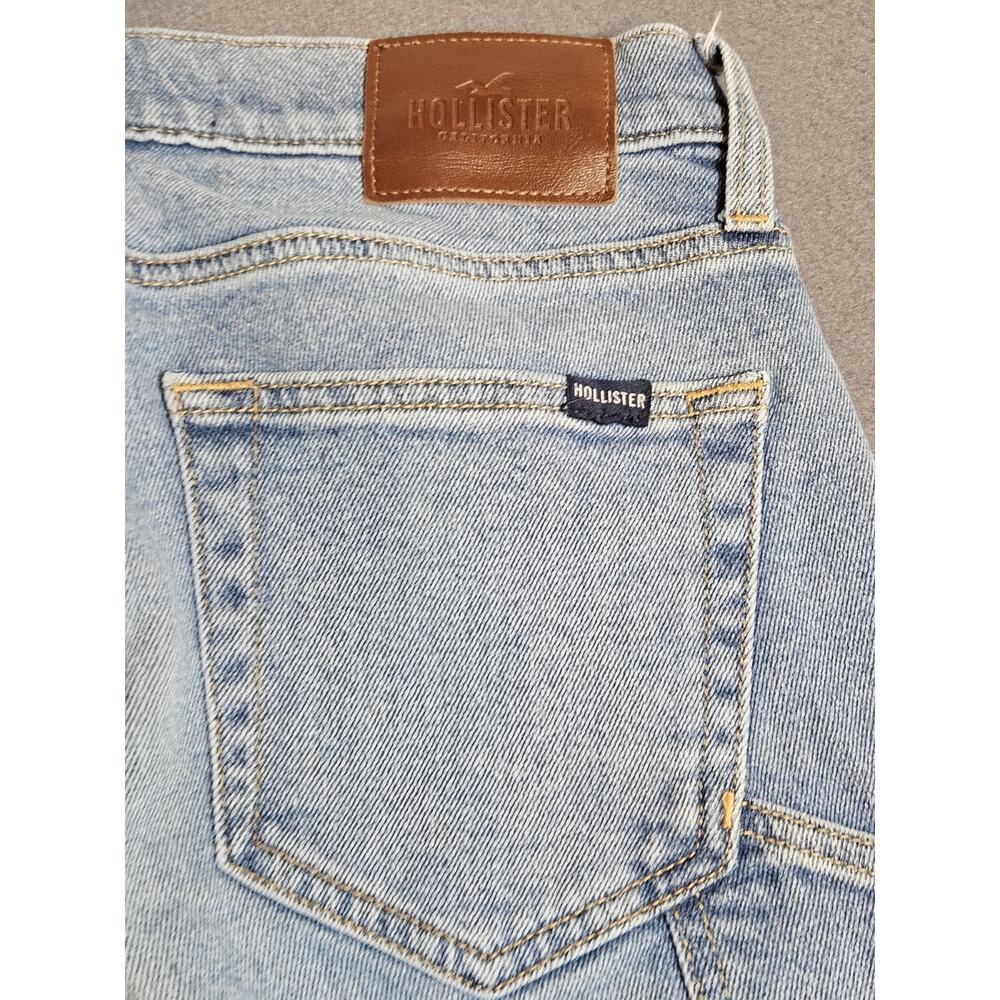 Hollister Jeans Mens 28x30 Blue Denim Dad Epic Flex Straight Medium Wash Stretch - Picture 13 of 13